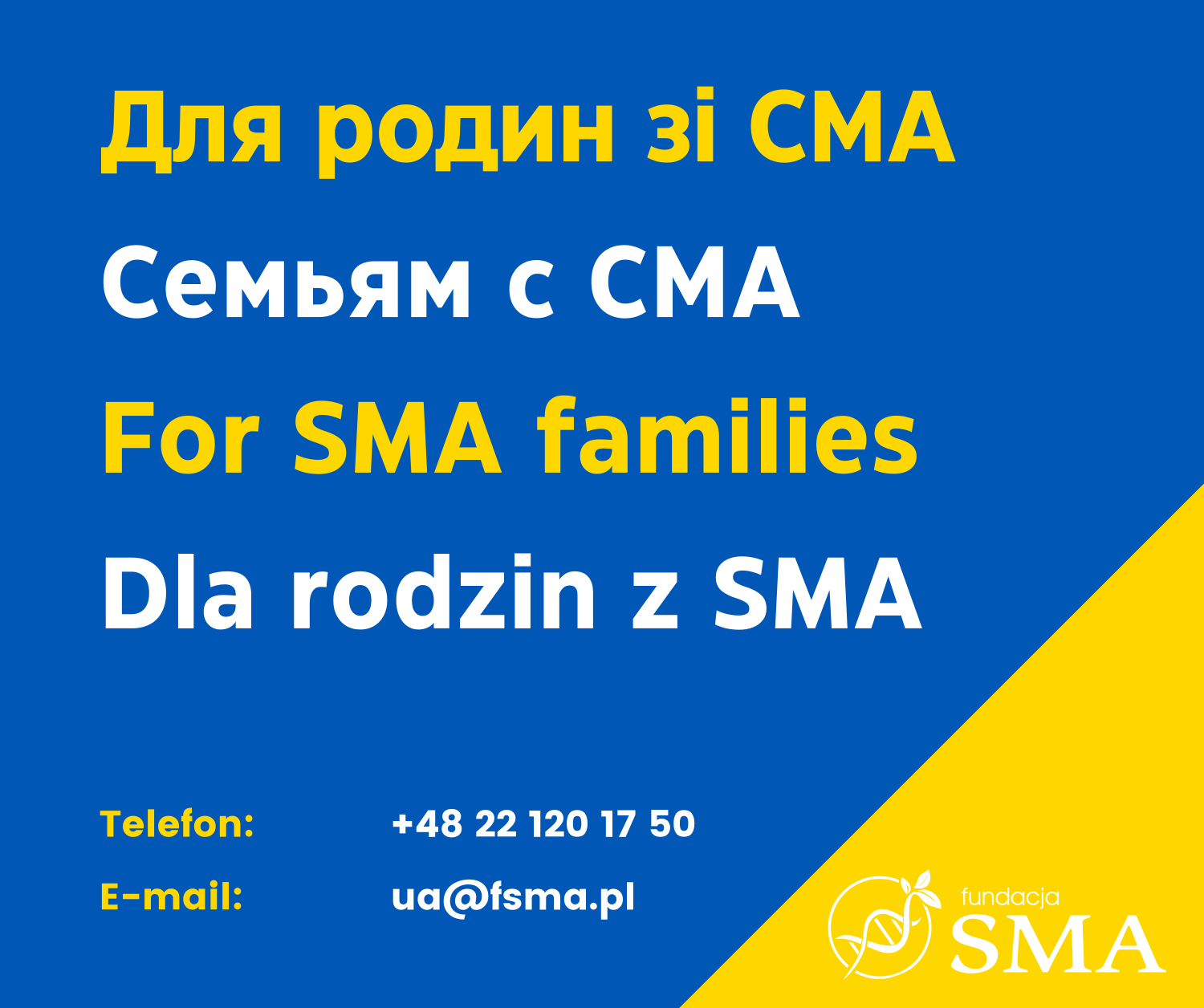 SMA Poland Set Up Operation To Help SMA Families In Ukraine